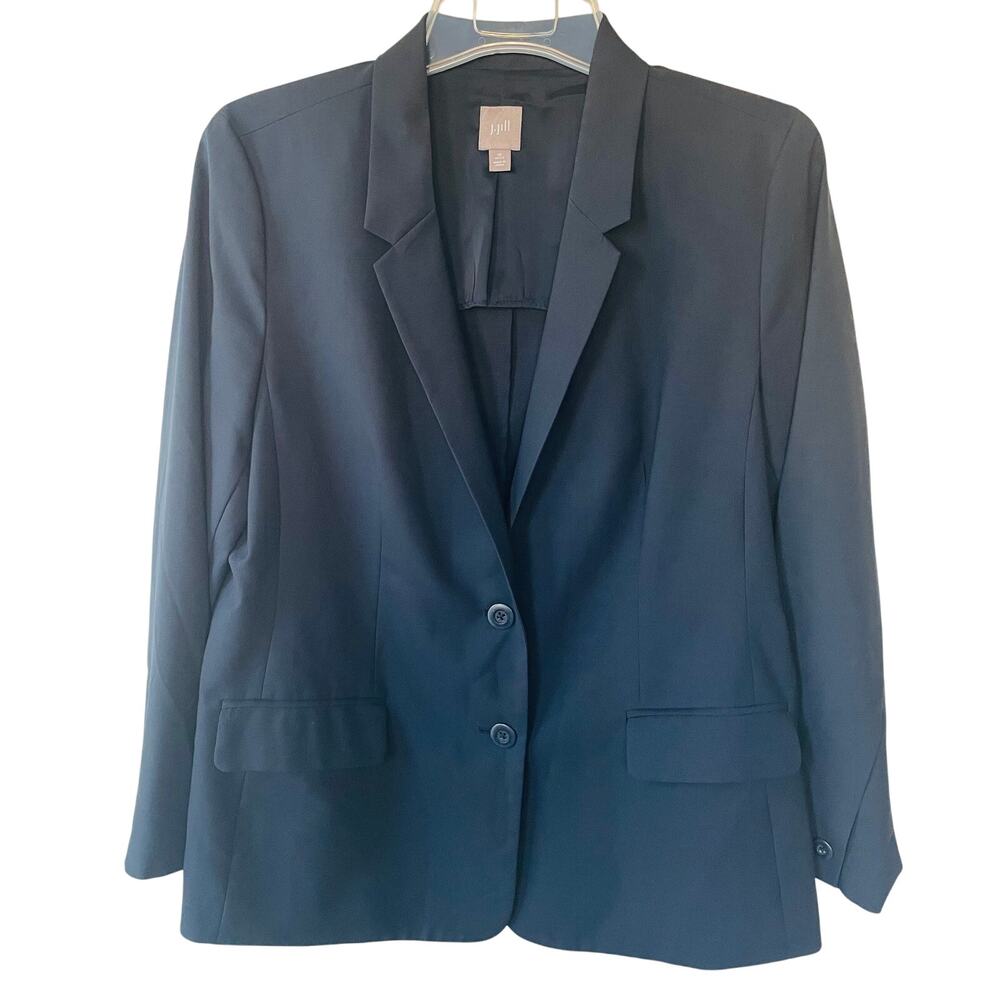 J. Jill Wool Lite Black Women’s Blazer Jacket size 16